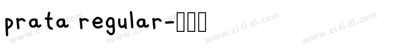 prata regular字体转换